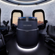 The interior of the New Shepard crew capsule.